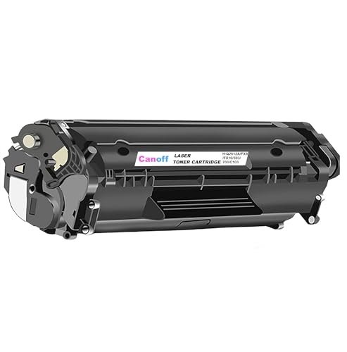 Image of CANOFF 12A Toner Cartridge Compatible for 12A / Q2612A LJ Printers 1010, 1012, 1018, 1020, 1022, 1022n, 1022nw, 3015, 3020, 3030, 3050, 3050z, 3052, 3055, M1319, M1319F MFP