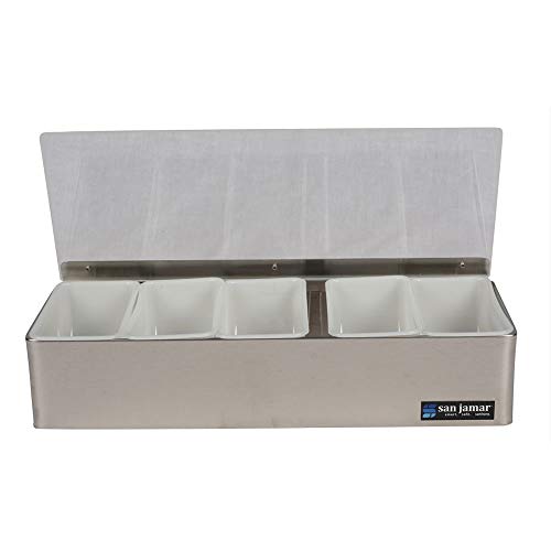Vollrath CTCPAN3-6 Black 3-Pan Condiment Organizer
