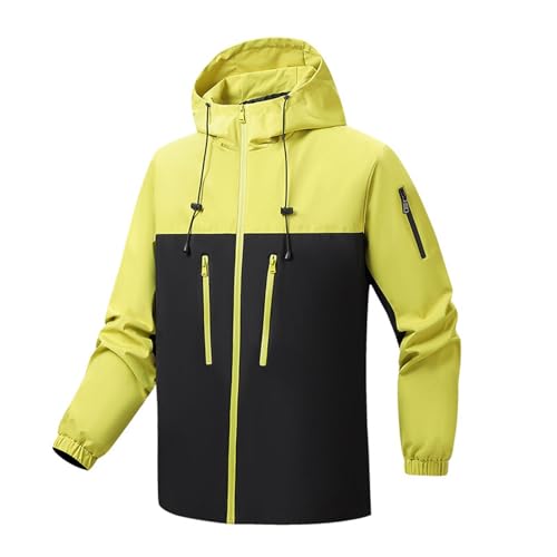 Mens Jackets Outdoor Sport Hiking Windbreaker Hooded Lightweight Coat - image 1