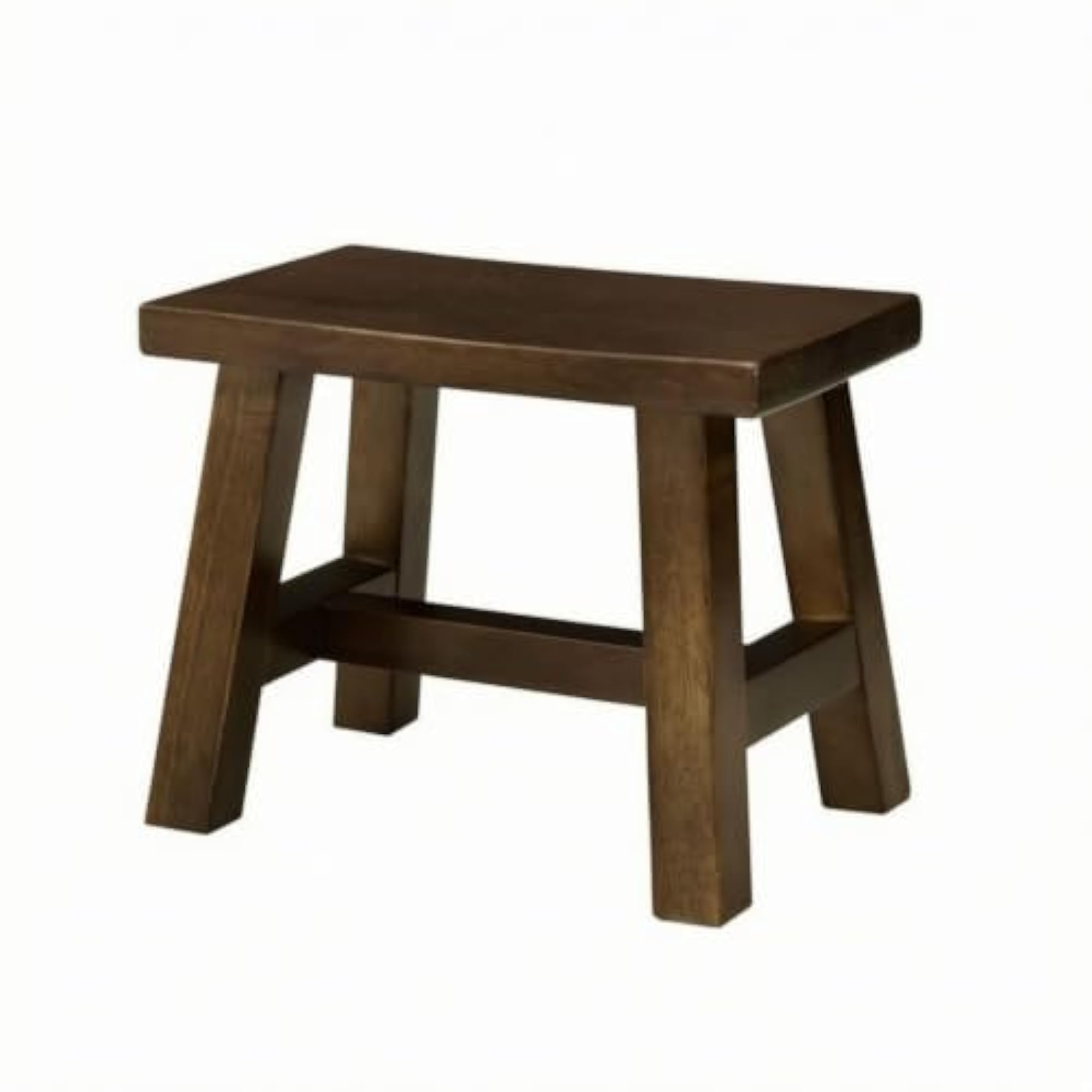Fully Assembled Small Wooden Stool, Compact Sturdy Furniture