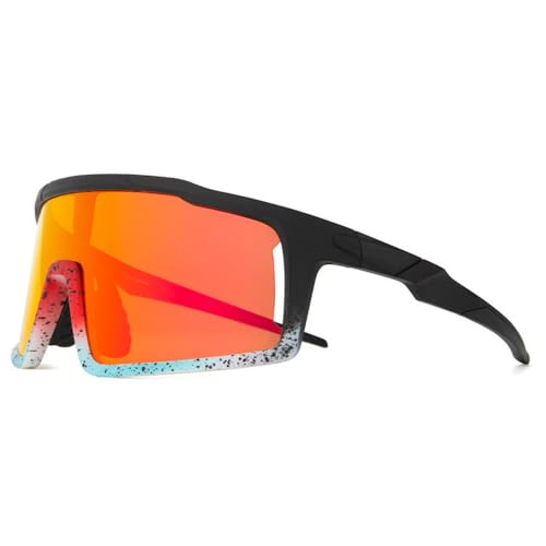 Lunettes photochromiques rouges s'adaptant à la luminosité pour vélo de route