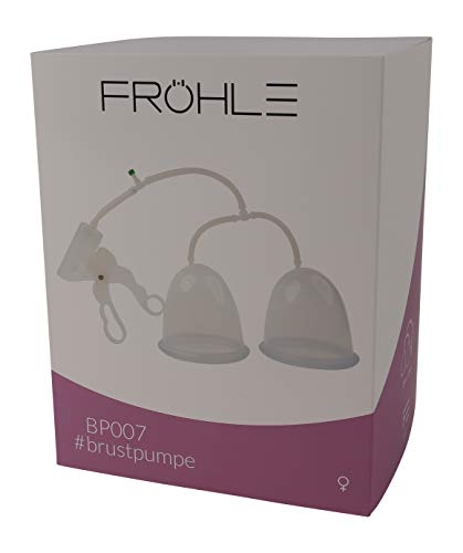 Fröhle BP007 Brustpumpe Duo Cup C mit Scherengriffvakuumpumpe für größere Brüste