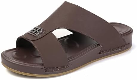 Arabic Slippers Men's Sandal Light Weight Slip On Ultra Soft Massage Grip Breathable Medical Water Proof Traditional Outdoor Arabic Sandals for Slippers Men, 44 EU