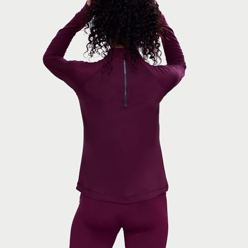Image of Enamor Full Sleeve High Neck Medium Length Pull on Dry Fit T-Shirt for Women - Slim Fit - A310