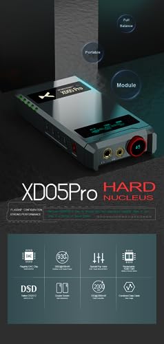 Image of XDUOO XD05 Pro Portable Full Balanced DAC Headphone Amplifier Double Screen 4.4 Balanced USB XMOS XU316 AMP Decoder