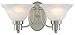 Hardware House 544478 16-Inch by 7-1/2-Inch Brushed Nickel Bath/Wall Lighting Fixture