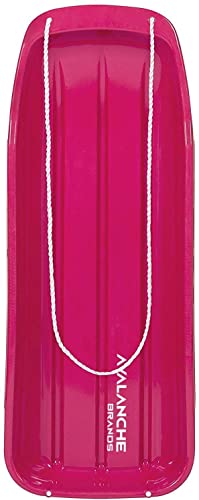 Avalanche Brands - 48" Classic Downhill Toboggan Snow Sleds - Blue & Pink #TOP2