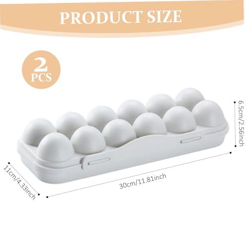Evita roturas con la bandeja para huevos de nevera apilable con tapa protectora 6
