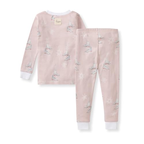 image for Burt's Bees Baby Baby Girls Pajamas, 2-Piece Tee and Pant PJ Set, 100%