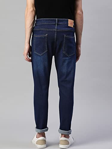 Image of Hubberholme Men's Stretchable Slim Fit Jeans - Casual Cotton Jeans for Men