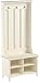Bush Furniture Salinas Hall Tree with Storage Bench in Antique White