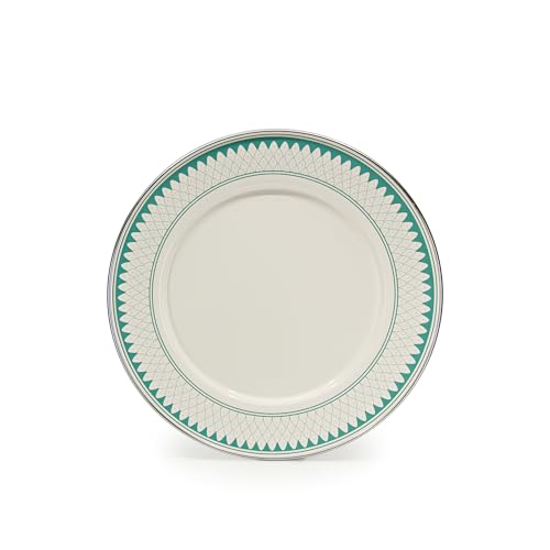 Golden Rabbit Enamelware Dinner Plates, 10.5 inch, Aegean Sevilla, Set of 4 by Golden Rabbit - Used condition - Image 2