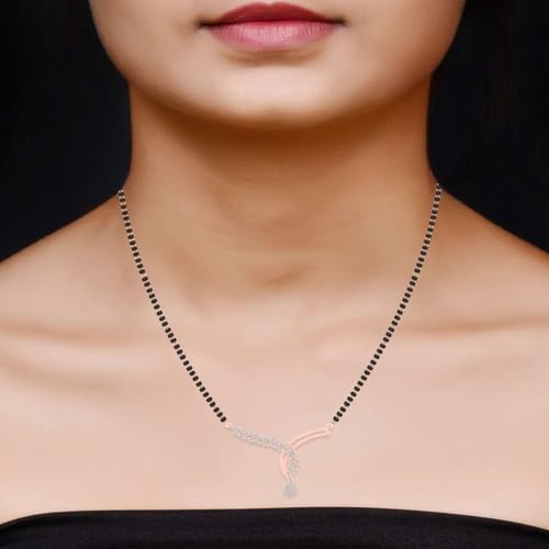 Image of DISHIS 14K Rose Gold Mangalsutra for Women