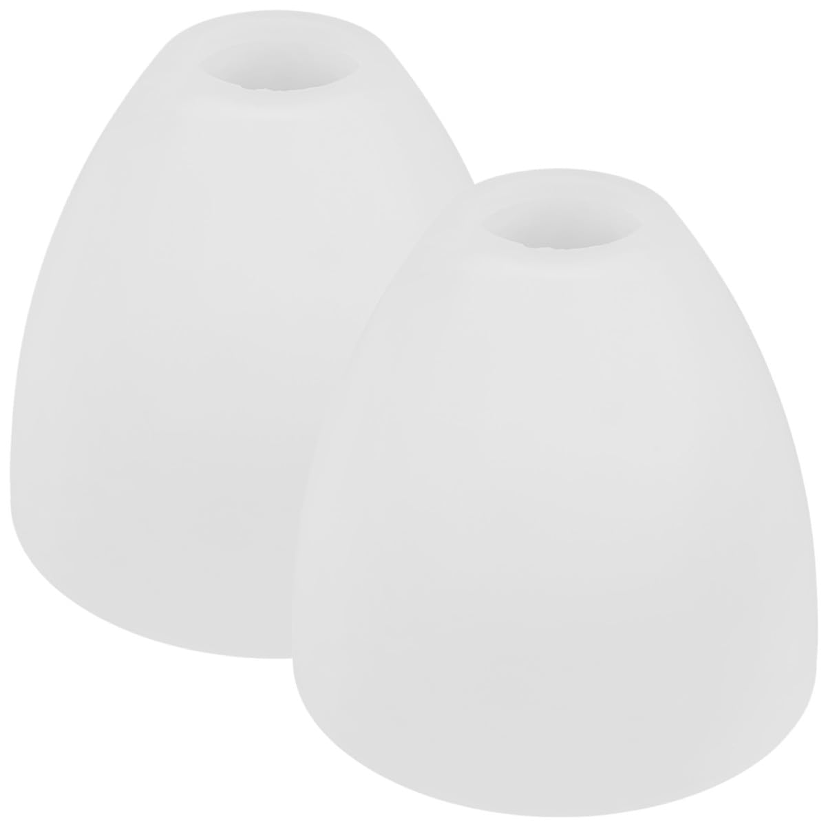 BESPORTBLE Glass Lamp Shade Replacement for Pendant Lights, 2Pcs Frosted Glass Cover with Smooth Surface for Living Room, Bedroom and Cafe Ceiling Lighting Fixtures