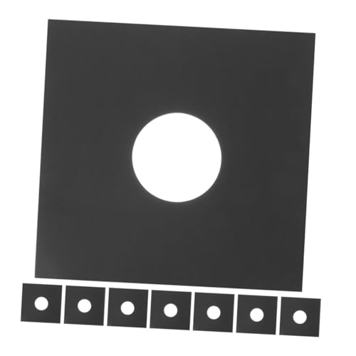 Totority 8個段 ボール製 レコードカバー 黒 レコードスリーブ 静電気防止 交換用ジャケット 収納 オーガナイザー 家用 輸送保管対応