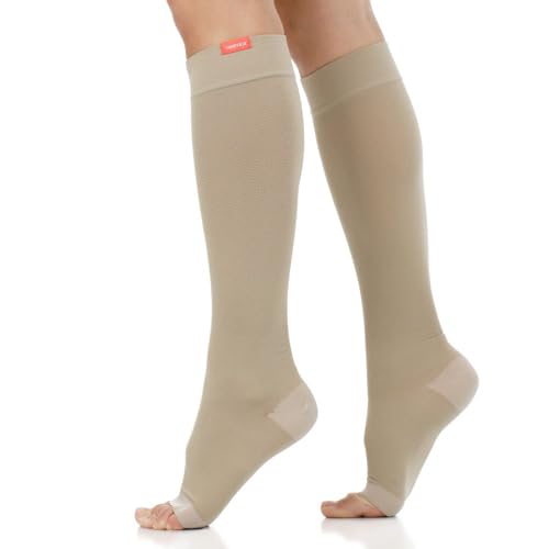 Image of VIM & VIGR Cotton 20-30 mmHg Open-Toe Compression Socks