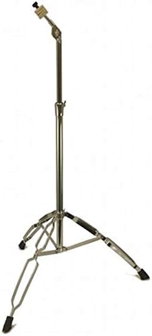 STRAIGHT CYMBAL STAND 5' Heavy Duty Chrome Double Braced Percussion Tripod NEW