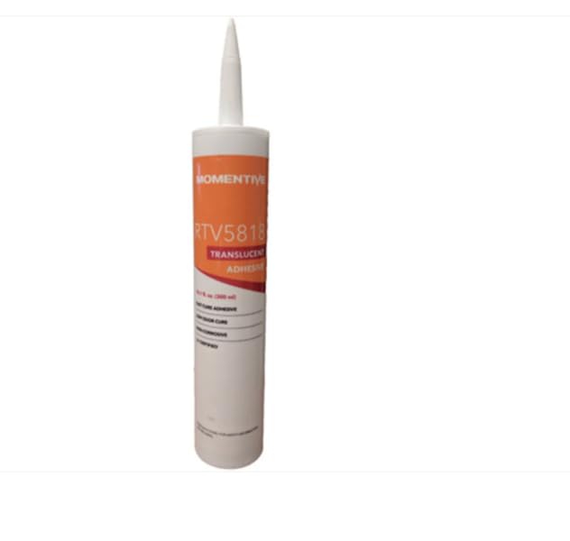 RTV5818-300ML, Chemical, Adhesive, Sealant, Cartridge, Wt 10Oz., High Strength, Non-Corrosive