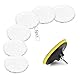 80mm Wolle Polierpads, 8tlg Polieraufsatz Akkuschrauber Set, Wolle Polierteller, Politur Wolle Set mit M10 Adapter Bohren für Auto Polierauto