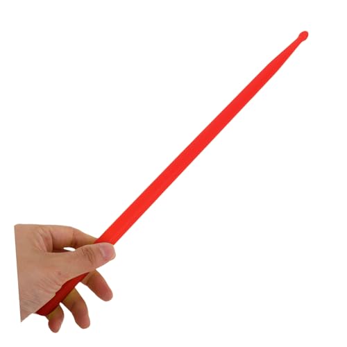 Baquetas Yardwe para batería, antideslizantes, ligeras, ideales para práctica y actuación en baterías acústicas, de jazz y electrónicas, color rojo miniatura 4