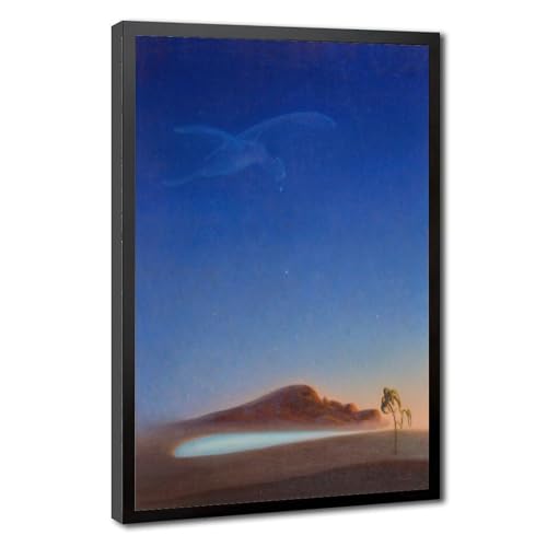 Affiche Agnes Pelton desert vintage 61 cm, cadre suspendu deco bureau