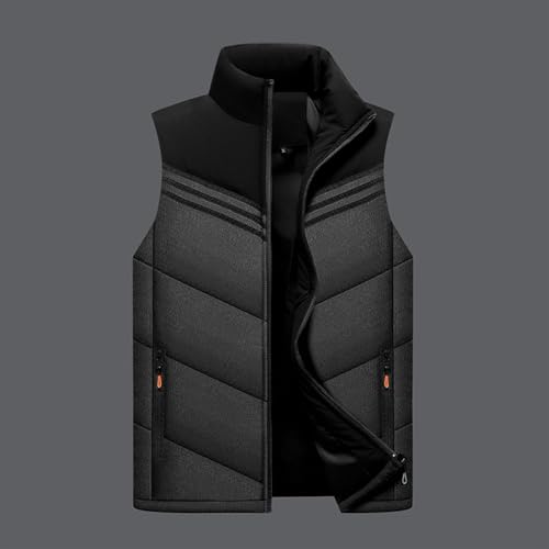 Bidobibo Mens Puffer Vest Padded Gilet Vest Sleeveless Puffer Coat Oversized Lightweight Vests Stand Collar Quilted Coat2