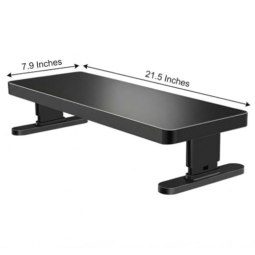 Image of Adjustable Monitor Stand with 4 height options, Desk Shelf for Top of Desk Adjustable