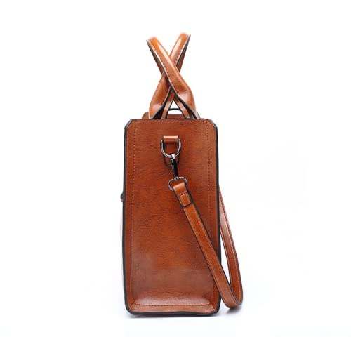 Bolsas femininas de couro vintage bolsa casual feminina bolsa de ombro feminina grande bolsa mensage