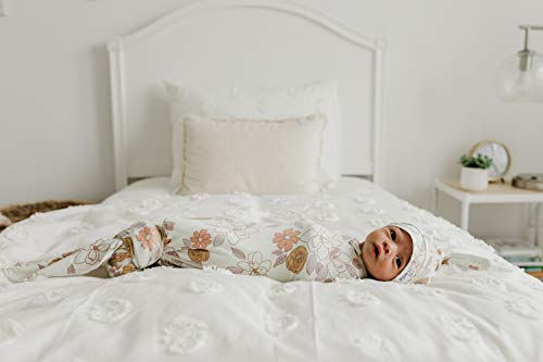 Image of Baby Beanie Hat Top Knot Stretchy Soft inchFerra inch by Copper Pearl
