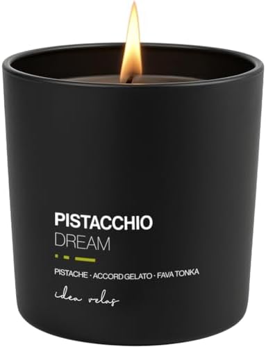 Vela aromática perfumada PISTACCHIO DREAM, IDEA VELAS 200g, cera ...