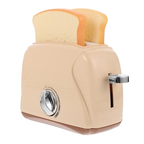 KICHOUSE 1Pc Desktop Toaster Machine Ornament Adorable Play House for Safe Bread Machine Plaything with Unique Lighting and Sound Design