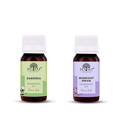 Image of Devinez Gardenia, Midnight Dream Aroma Oil for Diffuser /Ultrasonic Aroma Diffuser /Tealight Diffuser /Reed Diffuser, 15ml Each