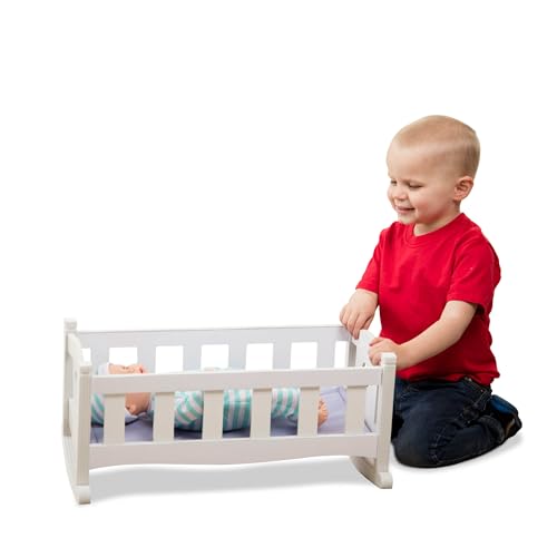Melissa & Doug 96566 Mine To Love Wooden Play Cradle For Dolls thumb #7