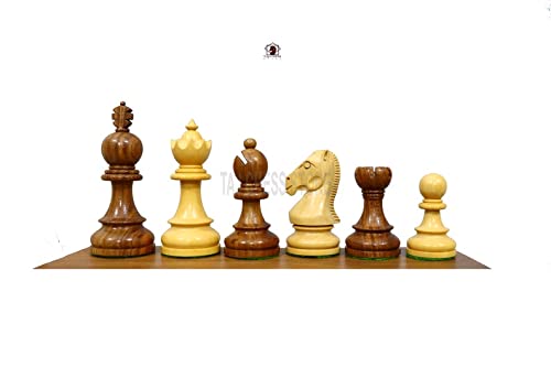 Jeu d'échecs lesté en bois Staunton pour des pièces stables qui ne tombent plus