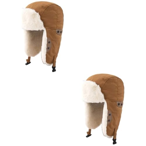 Chapeau hiver épais et chaud minkissy en maille premium doublée contre le gel