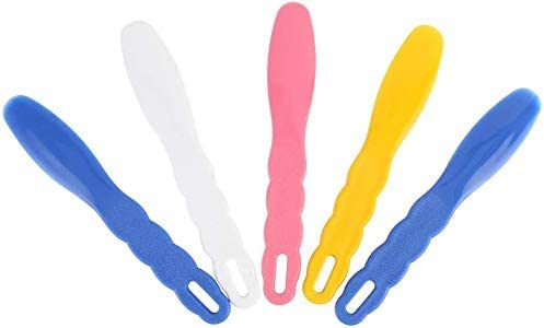 Miniatura 3 de DenFactory - Juego de 6 tazones de silicona de mezcla de goma flexible con espátulas para material de impresión de yeso de alginato