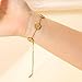 Clover Bracelet Set for Women-18K Gold Plated Lucky Flower Bracelets Stainless Steel Gold Flower Trendy Jewelry Gifts
