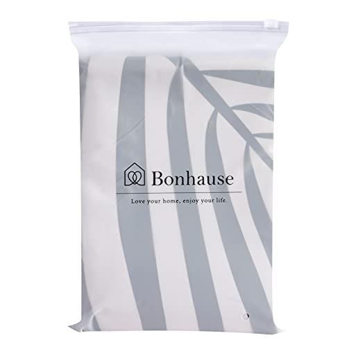 Bonhause Abstract Boho Leaf Shower Curtain Mid Century Modern Minimalist Art Decorative Bath Curtain 72 X 72 Inch Polyester Fabric Waterproof Bathroom Curtain With 12 Hooks #TOP5