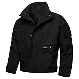 Generisch Winterjacke Herren Übergangsjacke Military Softshelljacke Stehkragen Wanderjacke Outdoor Motorradjacke Winddichte Funktionsjacke Warme Taktische Jacken mit Mehreren Taschen für Jagdausflüge
