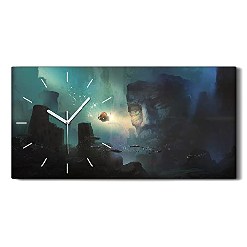 Horloge sur toile de qualité supérieure image décoration salon - 2