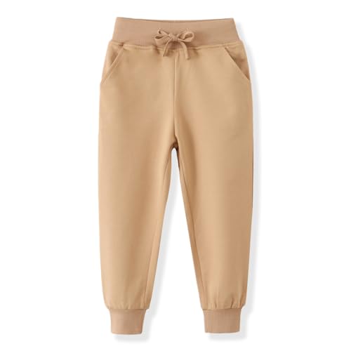 Toddler Boy Girl Cartoon Pattern Sweatpants Cotton Drawstring Elastic Waist Sport Jogger Pants with Pocket Age 2T-7T