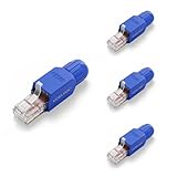 Contenu de l'emballage : 4 VCELINK connecteurs RJ45 Cat6A sans sertissage + 1 manuel d'instructions. Nous offrons une garantie de 18 mois et pouvons vous fournir une facture avec TVA. Si vous souhaitez fabriquer vos propres câbles réseau, nos connecteurs sans outil sont le choix idéal.