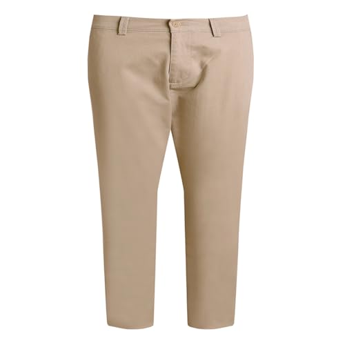 Image of BASICS Premium Cotton Stretch Formal Trousers for Men | Office Pants
