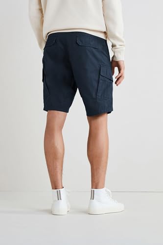 Image of Tagas Men's Loose Fit Slant Pocket Shorts || Shorts for Mens || Casual Shorts for Mens || M-SHORT-2-NAVY-38