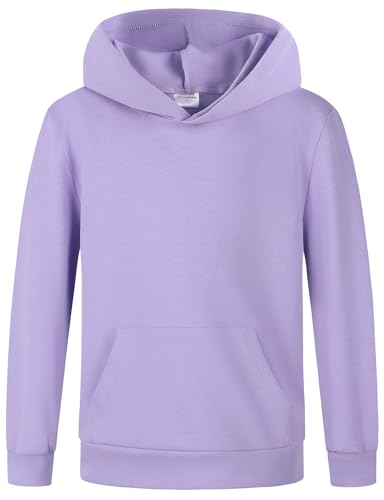 Spring&Gege Boys Lightweight Pullover Hoodies Long Sleeve Hooded Sweatshirt (5-14 Years)