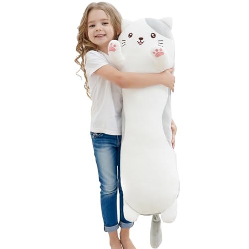 Dalmao 36' Cat Stuffed Animal, Soft Long Pillow Doll Cute Cartoon Kitten Plush Body Pillow Plushies Toy Gift for Kids, Girls, Birthdays, Valentine's,...