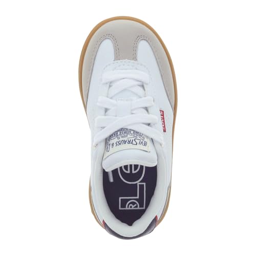 Levi's Kids Zane Sneaker, White/Gray, 5 US Unisex Toddler2