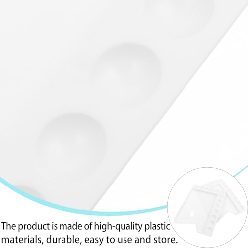 Bandejas plásticas para mezcla de colores paletas con compartimentos para pigmentos DIYEAH 7