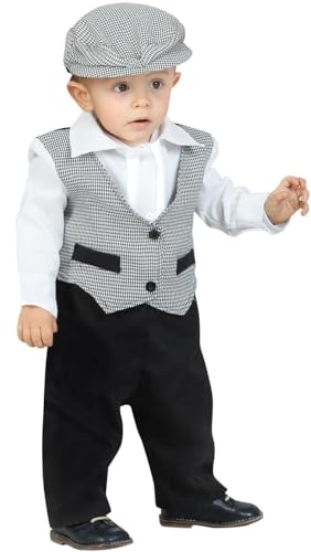 Kimokawaii Disfraz de Madrileño Chulapo Niño (1-2 años)