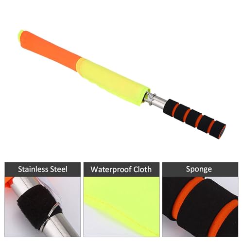 KooingTech Flag Soccer Linesman Flag, Soccer Referee Flags, Race Referee Flags Sponge Handle Referee Tools, Commanding Referee Flag, 2 PCS Race Referee Signal Flags Waterproof 18IN - Thumbnail 6